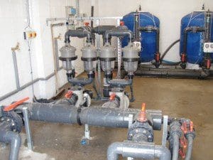 Submarine test tank plantroom