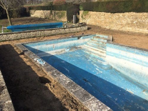 Swimming pool refurbishment before pic