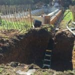 Excavation for balance tank