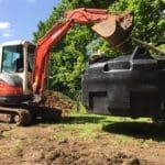 Lifting balance tank into position