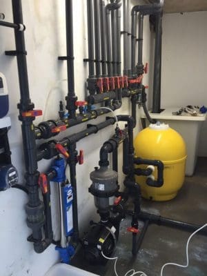 swimming pool plant room filtration systems