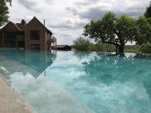 Mirrored infinity pool